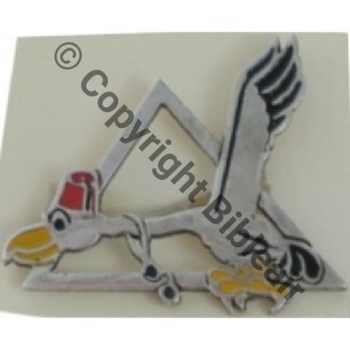 592 GAO.592 RAYACK  Fab Levant Poincon DG Eping bascule arretoir rond Dos strie leger  Poincon 900 ARGENT MASSIF Peint Grave main 3 Src.Y.GENTY Collect JM 